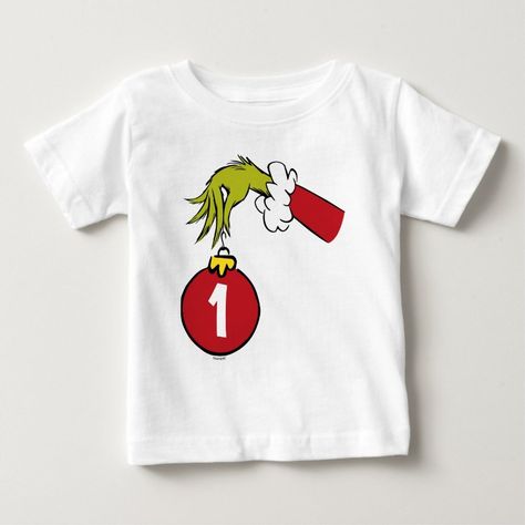 The Grinch  First Birthday Baby T-Shirt  Zazzle Grinch Themed First Birthday Party, Grinch Birthday Shirt, Grinch 1st Birthday Party, Grinch First Birthday Party, Grinch Birthday Party, Hunter Birthday, Grinch Birthday, Baby Grinch, Grinch Christmas Party