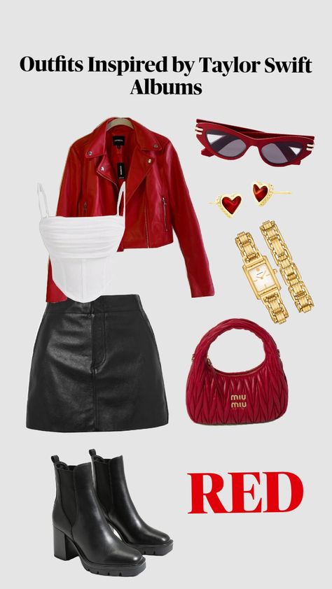 Taylor Swifts album RED inspired this outfit! Which one should I do next? Taylor Swift Style Outfits, Taylor Swift Red Album, 22 Taylor, Taylor Swift 22, Taylor Outfits, Taylor Swift Birthday, Taylor Swift Tour Outfits, Queen Outfit, Taylor Swift Red