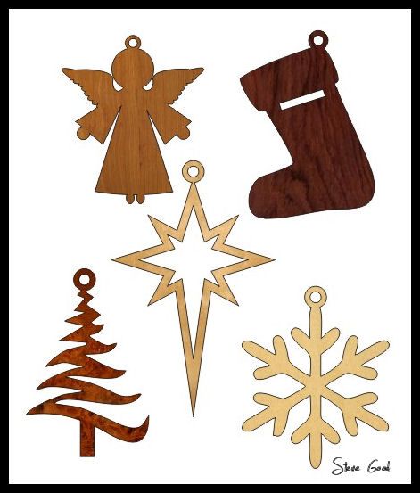 Scrollsaw Workshop: Five Simple Christmas Ornament Scroll Saw Patterns. Scroll Saw Patterns Free, Scroll Saw Pattern, Woodworking Patterns, Scroll Pattern, Wood Carving Patterns, Christmas Wood Crafts, Christmas Ornament Pattern, Wooden Christmas Ornaments, Scroll Saw Patterns