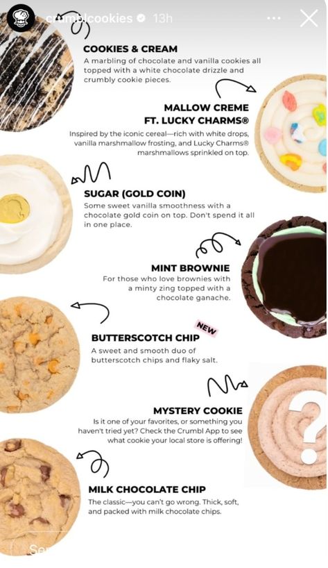 Cookie Menu Ideas, Cookie Menu Design Ideas, Cookies Menu Design Ideas, Cookie Menu Design, Cookies Business Ideas, Cookie Business Packaging, Cookie Website, Crumb Cookies, Cookies Website