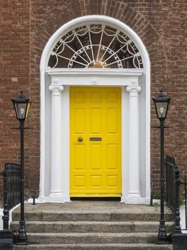 Yellow front door