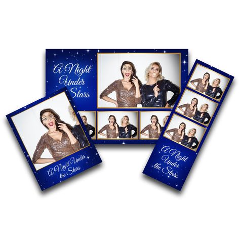 Under The Stars Photo Booth, Starry Night Template, Ipad Photobooth, Photobooth Strip Design, Prom Photo Booth, Photobooth Overlay Templates, Photobooth Design Templates, Modern Photo Booth Template, Photo Booth Birthday Party