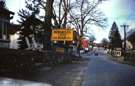 Home in 1962 - Demarest's Lodge, family home. and a view of the village from Windemere Avenue just in front.  This was Greenwood Lake as it appeared my senior year in high school. The bus left... Suburban Town, Lake Town, Greenwood Lake, Home Town, New York State, Grand Hotel, My Home, Home And Family, Places To Visit