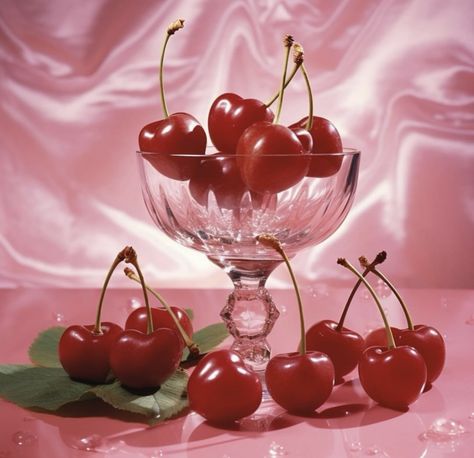 Bowl Of Cherries Aesthetic, Cherry Pop Aesthetic, Cherry Lime Aesthetic, Vintage Cherry Aesthetic, Pink Cherry Aesthetic, Cherry Aesthetic Vintage, Cherry Astethic, Cherry Aesthetics, Cherry Valentine