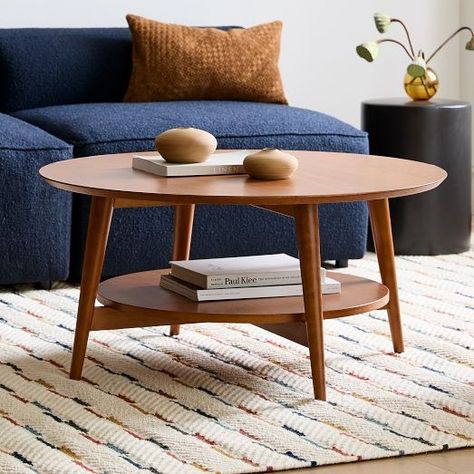 Modern Coffee Tables | West Elm Boho Coffee Table Round, Coffee Table Wood Round, Mid Mod Coffee Table, Midcentury Modern Living Room Blue Couch, 36” Round Coffee Table, Oval Live Edge Coffee Table, Small Circle Coffee Table, Circular Wooden Coffee Table, Japandi And Mid Century