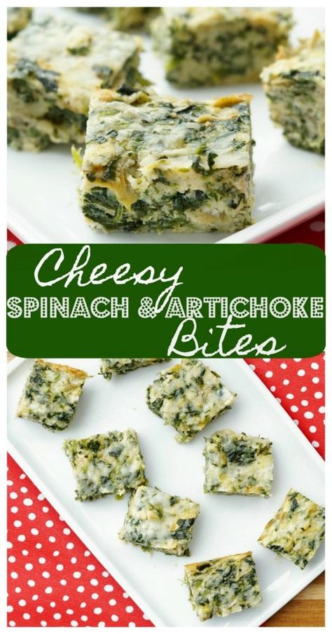 Spinach Artichoke Bites, Artichoke Bites, Cheesy Spinach, Spinach Cheese, Cheese Spinach, Easy Brunch Recipes, Artichoke Recipes, Easy Appetizers, Side Dish Recipes Easy