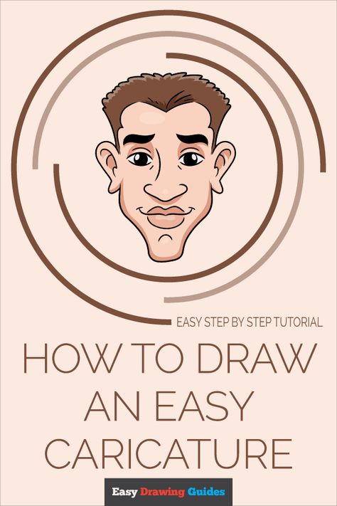 Learn How to Draw Easy Caricature - Easy Step-by-Step Drawing Tutorial for Kids and Beginners How To Draw Caricatures Step By Step, Painters Tape Art, Easy Portrait Drawing, Easy Cartoon Characters, Caricature Tutorial, Simple Watercolor Flowers, Cartoon Of Yourself, Pencil Drawings For Beginners, Caricature Sketch