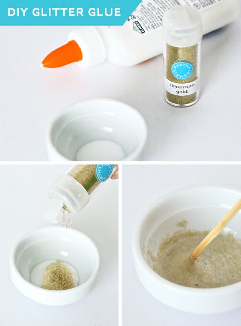 How to make glitter glue Diy Glitter Glue How To Make, Purim Kids, Wings Craft, Decoupage Paper Free, Homemade Glitter, Diy Sensory, Craft Recipes, How To Make Glitter, Diy Glue