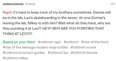 Rottmnt Quotes, Rottmnt Incorrect Quotes, Tmnt Incorrect Quotes, Tmnt Funny, Kinnie Bingo, Teenage Turtles, Turtle Soup, Ninja Turtles Movie, Donatello Tmnt