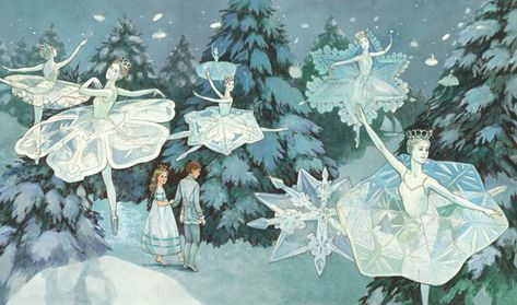 Susan Jeffers, 동화 삽화, Fairy Illustration, Snow Fairy, Winter Fairy, Fairytale Illustration, The Nutcracker, Fairytale Art, Childrens Christmas