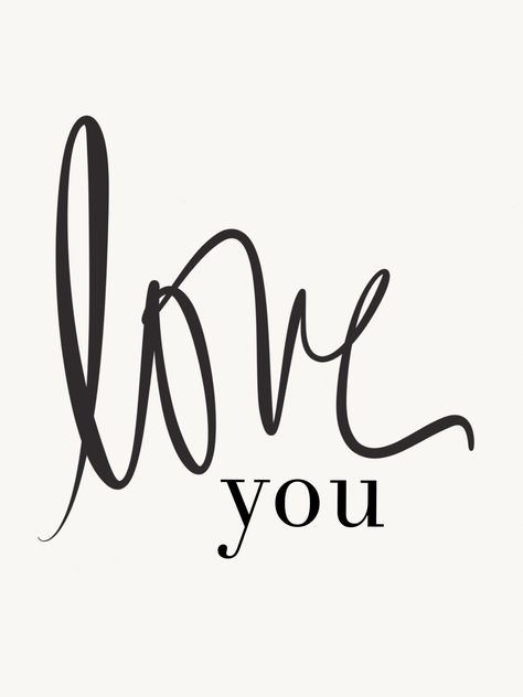 free printable // 'love you' Kind Photo, The Word Love, Word Love, Printable Quotes, Love Notes, What’s Going On, San Valentino, Inspire Me, Love Of My Life