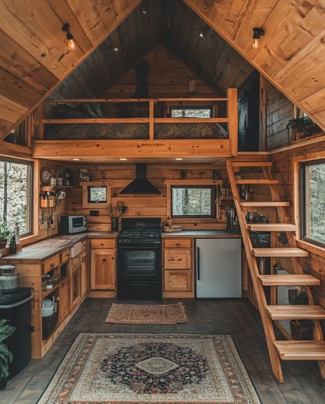 Small Alaskan Cabin, Small Loft Cabin, Log Tiny House, Hand Built Cabin, Tiny Home Log Cabin, 10x12 Cabin, Minimalist Cabin Interior, Tiny Hunting Cabin, Cabin Addition Ideas