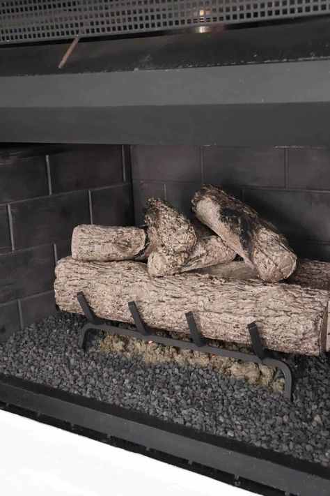 Gas Fireplace Logs Ideas, Electric Fireplace Logs Insert, Gas Fireplace Rocks, Gas Fire Logs, Fireplace Glass Rocks, Propane Gas Fireplace, Electric Fireplace Logs, Ventless Gas Logs, Direct Vent Fireplace