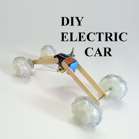 World's Simplest Electric Car : 6 Steps (with Pictures) - Instructables Diy Electric Car, Monster Car, Simple Toys, Simple Machines, Stem Projects, Arduino Projects, Wind Energy, Stem Toys, Diy Car