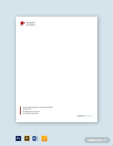 Minimal Letterhead Design, Company Paper Design, Minimalist Letterhead, Company Letterhead Design, Minimal Letterhead, Modern Letterhead Design, Letterhead Designs, Modern University, Company Letterhead Template