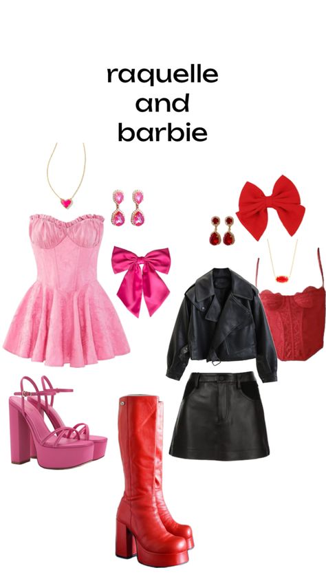 Raquelle Barbie Halloween Costume, Barbie Outfits Halloween, Barbie And Raquelle, Barbie Halloween Costume, Cute Group Halloween Costumes, Matching Halloween Costumes, Classy Halloween Costumes, Bff Halloween Costumes, Trio Halloween Costumes