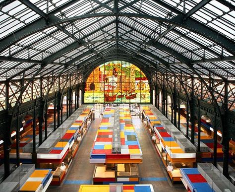 Indoor Markets, Spanish Architecture, Unique Buildings, Street Furniture, Inspiring Spaces, Iron Metal, Residential Architecture, Architecture Project, Contemporary Architecture