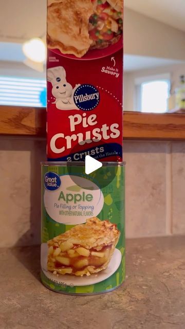 Sarah Madden on Instagram: "These might not make it on the Great British Baking Show but your family will love them! Easy to make with your kids or grandkids!!  1 package Pillsbury pie crust 1 can Pie filling (I used apple)  Because we are making bite-sized pies, cut apples in pie filling to be smaller to fit in tarts. Unroll pie crust and cut into shapes. I used a biscuit cutter for circles. You could also use a pizza cutter and cut them into squares. Add a small amount of pie filling to crust, not overfilling them. Pinch closed with a fork. Optional: Sprinkle with cinnamon and sugar.  Bake at 400 degrees for 12 - 15 minutes, or until golden  brown.   #baking #greatbritishbakingshow #recipe #recipes #cake #cakes #cakesofinstagram #cakestagram #lemon #lemoncurd #lemoncake #buttercream #yum Pie Crust Recipes Pillsbury, Recipes Using Pillsbury Pie Crust, Apple Pie With Canned Filling, Pillsbury Pie Crust Recipes Desserts, Pillsbury Pie Crust Recipes, The Great British Baking Show, Pillsbury Pie Crust, Apple Slab Pie, Great British Baking Show