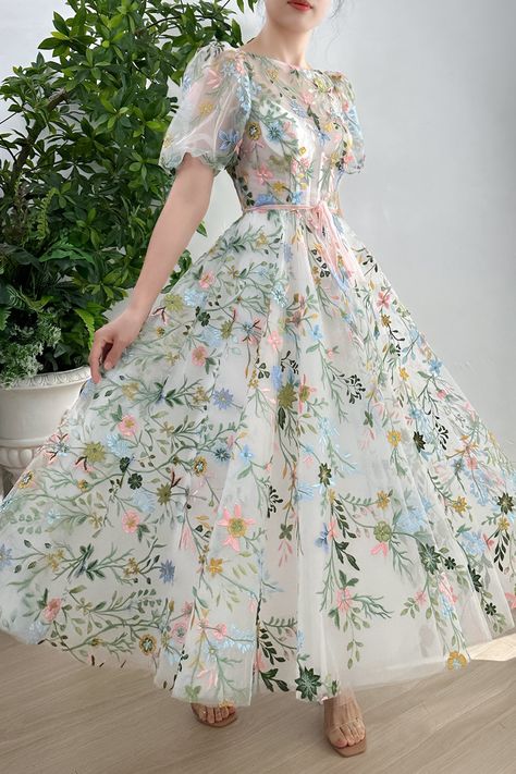 Patterned Bridesmaid, Elegant Midi Dress, Corset Design, Elegant Midi Dresses, Floral Tea, Prom Party, Tea Length, Summer Accessories, Pitcairn Islands