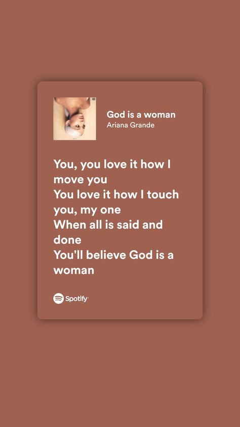 God Is A Woman Song, God Is A Woman Lyrics, Woman Song, God Is A Woman, Favorite Lyrics, Touching You, Scarlet Witch, God Is, Ariana Grande