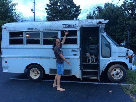 Tiny Home Conversion, Short Bus Conversion, Short School Bus, School Bus Tiny House, School Bus Camper, Short Bus, School Bus Conversion, Diy Camper Remodel, Bus Life