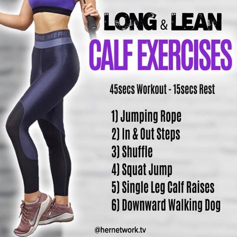 #fitness #fitnesstips 5 Min Workout, Muscle Exercises, Workout Vibes, Meal Plan Recipes, Leg Routine, Slim Calves, Crossfit Wods, Calf Exercises, Health Articles Wellness