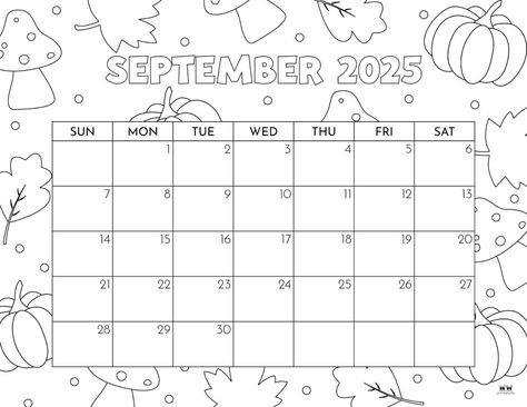 Choose from 107 September 2025 calendars to stay organized as school and fall are in full swing! Print from home! 100% FREE! September 2025 Calendar Printable, Wl Journal, Calender Ideas, May Calendar, Calendar Themes, Organization Planner, September Calendar, Coloring Calendar, Diy Calendar