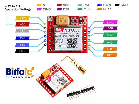 SIM800L GSM Module: Description, Pinout, Features and How to Use SIM800L with Arduino Arduino, Being Used, Electronic Components, How To Use, Product Description