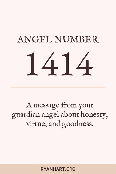 You won't believe what angel number 1414 means... Angel Number 1414 Meaning, 1414 Tattoo, 1414 Angel Number Meaning, 1414 Meaning, 1414 Angel Number, Angel Meaning, Hellenic Paganism, God Relationship, Angel Number 1