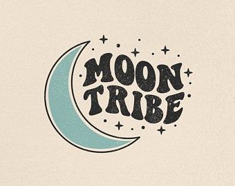 Retro Logo Ideas, Mystical Branding, Mystical Logo, Spiritual Branding, Hippie Logo, Bohemian Instagram, Mystic Logo, Retro Moon, Etsy Logo