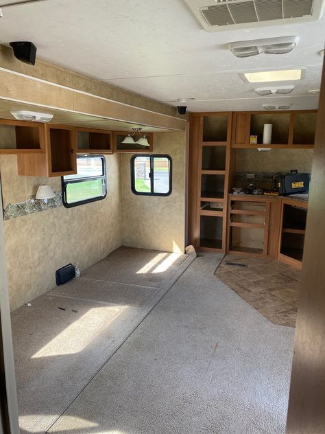 RV Renovation Update — By Angela Camper Redo Ideas, Camper Diy Ideas, Camper Diy, Camper Redo, Rv Renovation, Rv Renovations, Sleeping Room, Trailer Camper, Rv Remodel