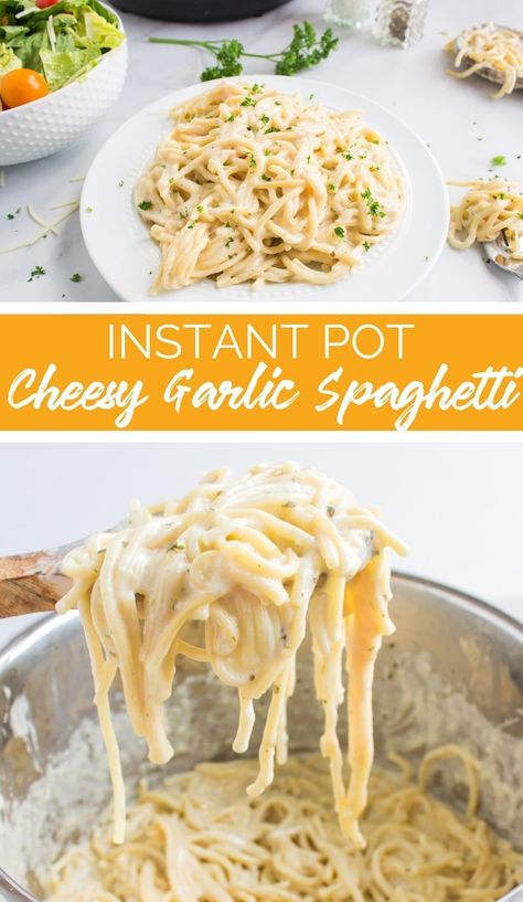 Buttered Egg Noodles Recipe, Garlic Butter Spaghetti, Butter Spaghetti, Creamy Garlic Pasta, Tiny Pasta, Cheesy Spaghetti, Creamy Spaghetti, Gluten Free Instant Pot, Egg Noodle Recipes