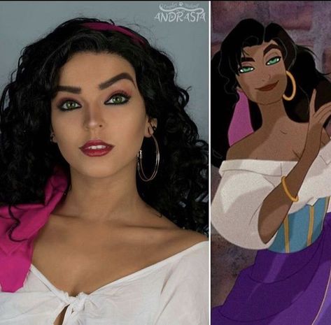 Esmeralda Makeup, Disney Princess Makeup Looks, Esmeralda Costume, Esmeralda Cosplay, Esmeralda Disney, Princess Makeup, Disney Makeup, Disney Bound Outfits, Disney Cosplay