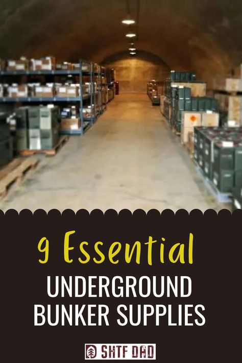 You might have considered a number of bunker designs and uses but have you really sat down and considered a full list of underground bunker supplies? To see our list of essential underground bunker supplies, see this article. Bunker Ideas Underground Diy, Secret Bunker Under House, Home Bunker Underground, Bunker Plans Underground, Home Bunker Ideas, Bunker Storage Ideas, Diy Underground Bunker, How To Build A Bunker, Bunker Bed For Adults