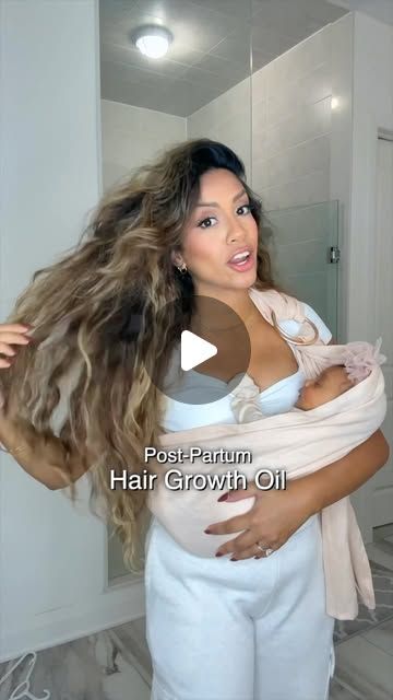 Ariba Pervaiz on Instagram: "Viral hair growth oil! You can use equal parts of any oils you like. Castor oil and rosemary oil are the heavy hitters for hair growth so dont skip out on those!

Heat the bottle in boiling water, hot oil treatments absorb deeper into the hair. Apply roots to ends on CLEAN hair. It absorbs better when there is no dirt or oil on your scalp. Massage it in to stimulate hair growth. Leave it in for a few hours or over night.

*My hair loss was thyroid related but I’m being pro-active after my hair loss scare!

The bottle is linked in my Amazon store. 

My baby carrier is @wildbird 

#postpartumhairloss #hairlossremedy #postpartumhairgrowth #hairgrowthoil #naturalhairgrowth" Under Eye Bags, Rosemary Oil, Stimulate Hair Growth, For Hair Growth, Oil Treatments, Hair Food, Hot Oil, Growth Oil, Clean Hair