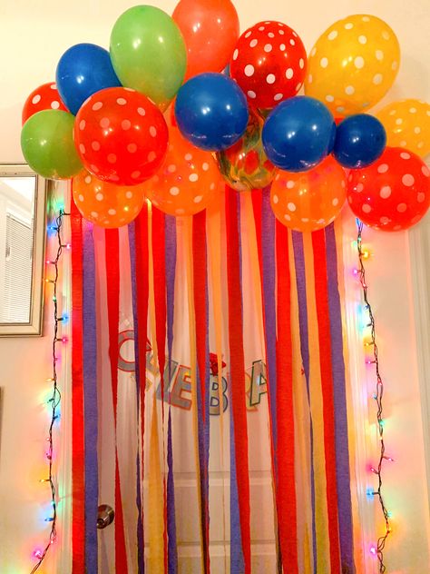 Night before your child’s birthday, surprise them with decorating their bedroom door. I did this for my son’s 5th birthday. Decorating Bedroom Door For Birthday, Decorate Bedroom Door For Birthday, Bedroom Door Birthday Decorations, Birthday Door Decorations Surprise, Happy Birthday Door Decorations, Balloon Door Surprise Wake Up, Door Birthday Decorations, Balloon Door Surprise, Birthday Door Surprise