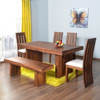 Buy Dining Table, Dining Room Furniture Design, Wooden Dining Table Designs, Wooden Dining Table Set, Wooden Kitchen Table, Dining Table Design Modern, Kitchen Table Bench, Dining Table Price, Set Meja Makan