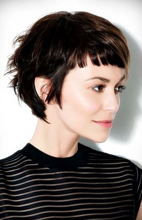 20 Cute Pixie Haircuts To Try in 2020 - The Trend Spotter Cute Short, Short Bangs, Short Straight Hair, Short Haircut, Short Hair With Bangs, Haircuts With Bangs, Grunge Hair, Short Haircuts, Short Hairstyles For Women