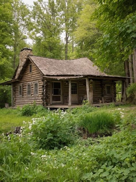 Old Wooden House, Wooden Cabins, Cabin Ideas, Old Fashion, Wooden House, Cabin