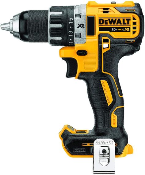 Amazon.com: DEWALT 20V MAX XR Brushless Drill/Driver, Compact - Bare Tool (DCD791B) : Tools & Home Improvement Cordless Drill Reviews, Power Tool Set, Dewalt Drill, Power Tool Storage, Speed Drills, Dewalt Tools, Dewalt Power Tools, Hammer Drill, Impact Driver