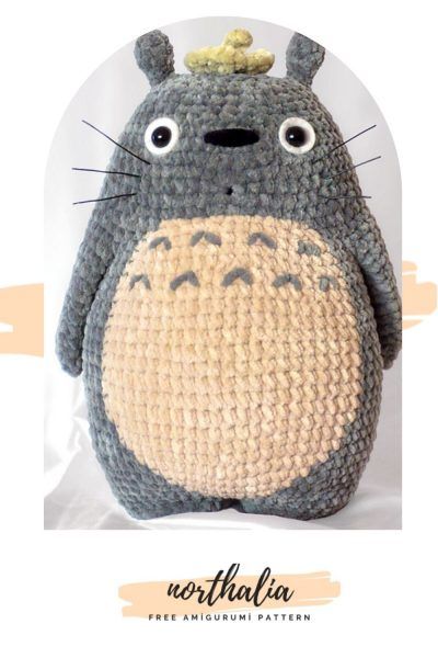 Totoro Crochet, Totoro Pattern, Crochet Totoro, Confection Au Crochet, Pola Amigurumi, Amigurumi Tutorial, Kawaii Crochet, Fun Crochet Projects, Crochet Diy