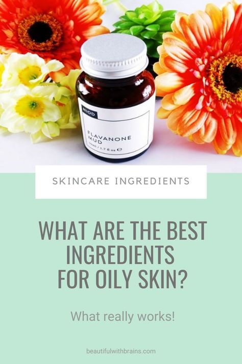 Sometimes, dealing with oily skin seems like a hopeless battle. No matter what you try, your face keeps shining brighter than a frying pan, your pores refuse to shrink and those pimples won’t budge from your face. Argh! So what works? Here are the best ingredients scientifically proven to keep oily skin under control and pimples at bay once and for all... #acne Ingredients For Oily Skin, Green Tea Oil, Skincare Habits, The Best Skincare, Oil Free Moisturizers, Best Skincare, Large Pores, How To Get Rid Of Acne, Glowy Skin