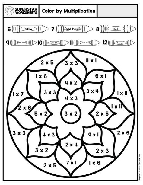 Free Multiplication Worksheets, Printable Multiplication Worksheets, Math Coloring Worksheets, Learning Multiplication, 4th Grade Math Worksheets, 3rd Grade Math Worksheets, Multiplication Practice, Math Sheets, Multiplication Games