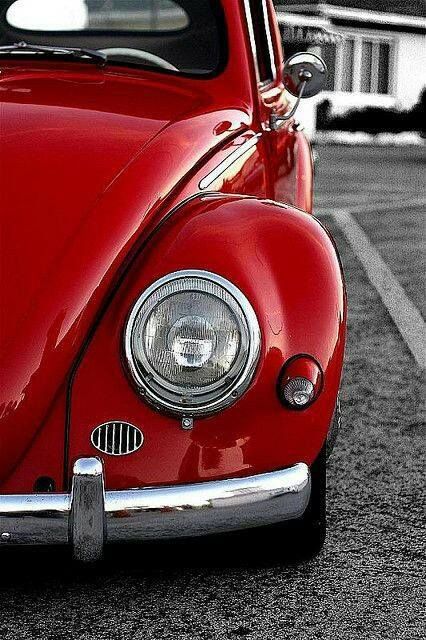 Classic VW Red Beetle, Slr Mclaren, Vw Sedan, I See Red, Vw Vintage, Fotografi Vintage, Vw Porsche, Vw T1, Vintage Vw