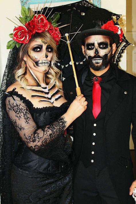 #diadelosmuertos #diadelosmuertosmakeup #sugarskull #halloweenmakep #halloweenideas #makeup #halloweenlooks #makeupbyellyn Mens Dia De Los Muertos Makeup Ideas, Day Of The Dead Men Costume, Sugar Skull Halloween Costume, Beard Halloween Costumes, Mariachi Costume, Mexican Halloween Costume, Catrina Costume, Muertos Makeup, Halloween Beard