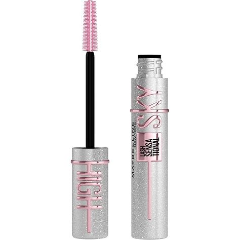 Amazon.com : Maybelline Lash Sensational Sky High Glitter Mascara, Diamond Effect Eye Makeup for Lashes and Brows, Washable, Space Diamond, 1 Count : Beauty & Personal Care Twin Paranormal, Christmas Wish List Ideas, Venus In Capricorn, Glitter Mascara, Beauty Bathroom, Nativity Play, Mascara Maybelline, Colored Mascara, Girly Christmas Gifts