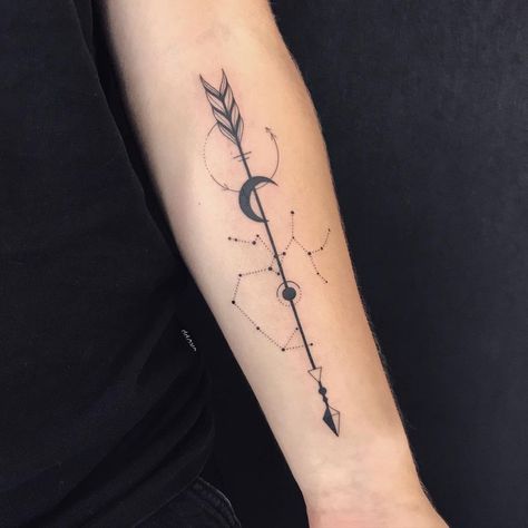 21 Sagittarius - Body Artifact Sagittarius Constellation Tattoo, Tattoo Fairy, Sagittarius Tattoo Designs, 16 Tattoo, Sagittarius Tattoo, Horoscope Tattoos, Zodiac Sign Tattoos, Geniale Tattoos, Zodiac Tattoos