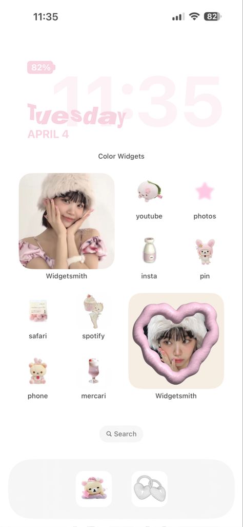 Chaewon Homescreen, Le Sserafim Themed Phone, Sanrio Homescreen, Ios16 Homescreen Ideas Kpop, K Pop Ios Homescreen, Ios Homescreen Ideas Kpop, K-pop Ios 16 Lockscreen, App Layout, Homescreen Layout