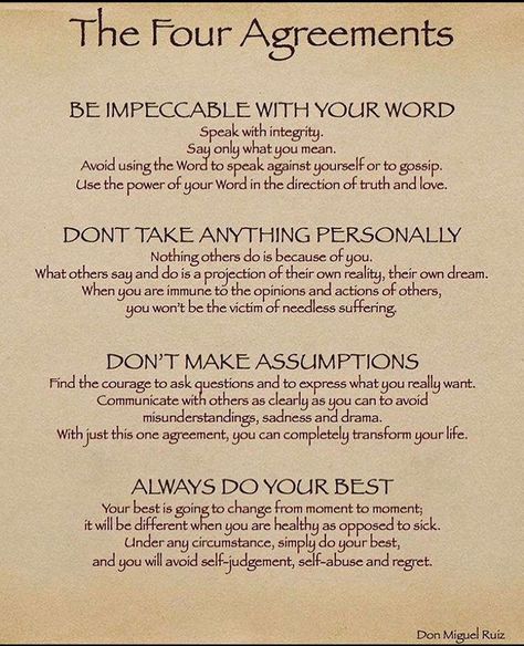 Mastery Of Self, 4 Agreements, Super Soul Sunday, The Four Agreements, Good Advice For Life, New Beginning Quotes, Thinking Quotes, Friendship Day Quotes, Wise Words Quotes