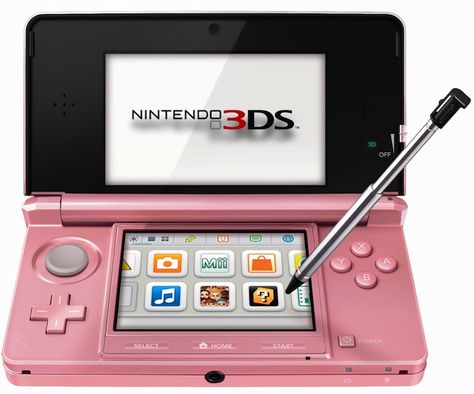 Pink Nintendo 3DS Pink 3ds, Pink Nintendo, Nintendo 3ds Games, New 3ds, Original Nintendo, Nintendo 3ds Xl, Ds Games, Mario Nintendo, 3ds Xl